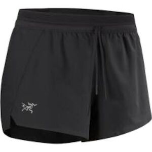 ARC’TERYX-Women's Black Running Shorts - Lightweight with Liner, Size large